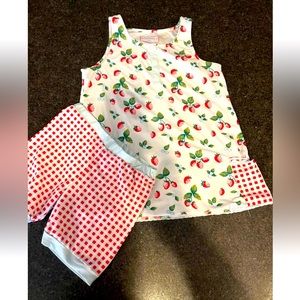 Sweet honey girls size 12 strawberry pajamas